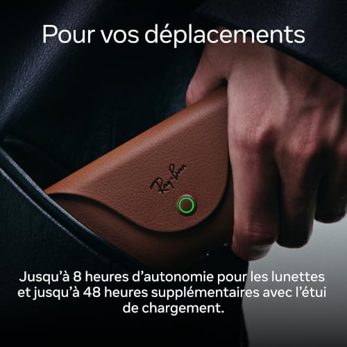 RAY-BAN Meta Gen 2 Headliner - Lunettes Connectées IA - Noir Brillant – vue 7