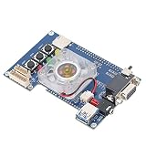 Omquot IO Card Analog Video Output, VGA Port, Replacement Board for 3.5mm FPGA Fan, Applicable Headset, Stage Color, Weight 70g