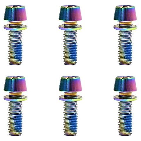 DADADEFEIJI 6 Pcs Bicycle Stem Bolts Set Cover