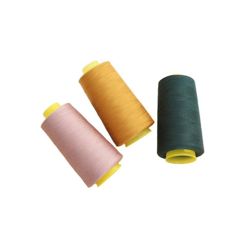 Hilo de coser de poliéster resistente, pack de 3 bobinas