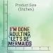 (3Pcs) Funny Mermaid Sticker Adulting Humor Vinyl Decal Waterproof Pastel Ocean Quote Sticker for Laptop Water Bottle Tumbler Notebook Beach Aesthetic Gifts Women Friends Teens Adults Decor 3x2.5 Inch