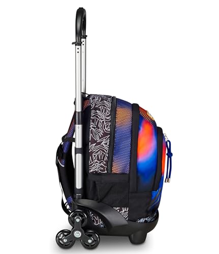 Seven Trolley Scuola Flex 3 Ruote, Blu, Shadefull Boy, 3 In 1, Triplo Uso, Zaino Con Carrello Sganciabile, Tasca Porta Borraccia E Crossover System, Zaino Scuola Viaggio, Bambino Ragazzo - 3