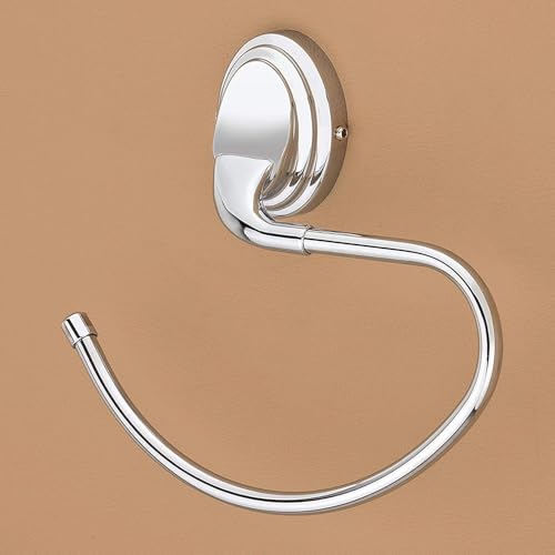 Image of Plantex (Primax) 304 Grade Stainless Steel Towel Ring for Bathroom /Hand Napkin Holder for Washbasin /Bathroom Accessories - Cubic (Chrome)