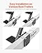 VEVOR Boat Trailer Steps, 3-Step, Heavy-Duty Boat Trailer Steps with Handle, Non-Slip Surface, 3 Mounting Angle Options, Carbon Steel Ladder Suitable for 3