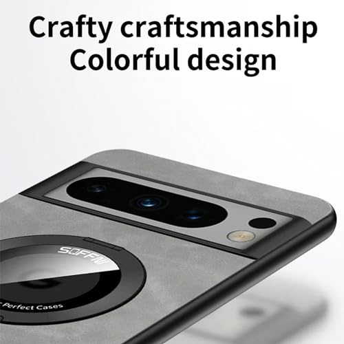 Coque Pixel 8 Pro magsafe en cuir marron idéale pour regarder vos vidéos