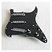 Załadowany maskownica Kompletny zestaw montażu płyty strażnika Forupgrade Guitar Pickup Line Alnico Black Set Loaded Pickguard