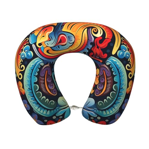 Almohada cervical de espuma viscoelástica negra única miniatura 1