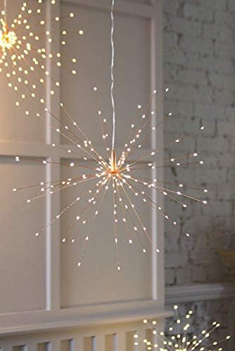 Starburst Large Copper Mains Powered Hanging LED Light