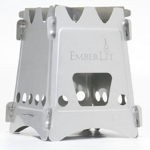 Emberlit Stainless Steel Stove,Compact Design Perfect For Survival, Camping, Hunting & Emergency Preparation #TOP1