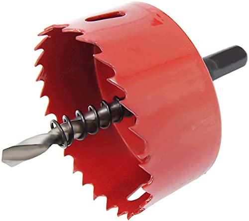 Bi-Metal Hole Saw, Hss Hole Saw With Heavy Duty Arbor ，For Making Cornhole Boards，Wood, Pvc, Drywall, Aluminum, Metal (22-64Mm) #TOP3