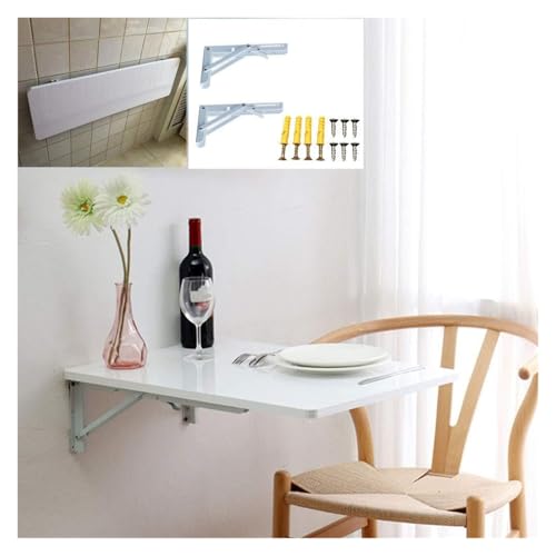 Table pliante murale 60x40cm pour cuisine et salon | Établi compact