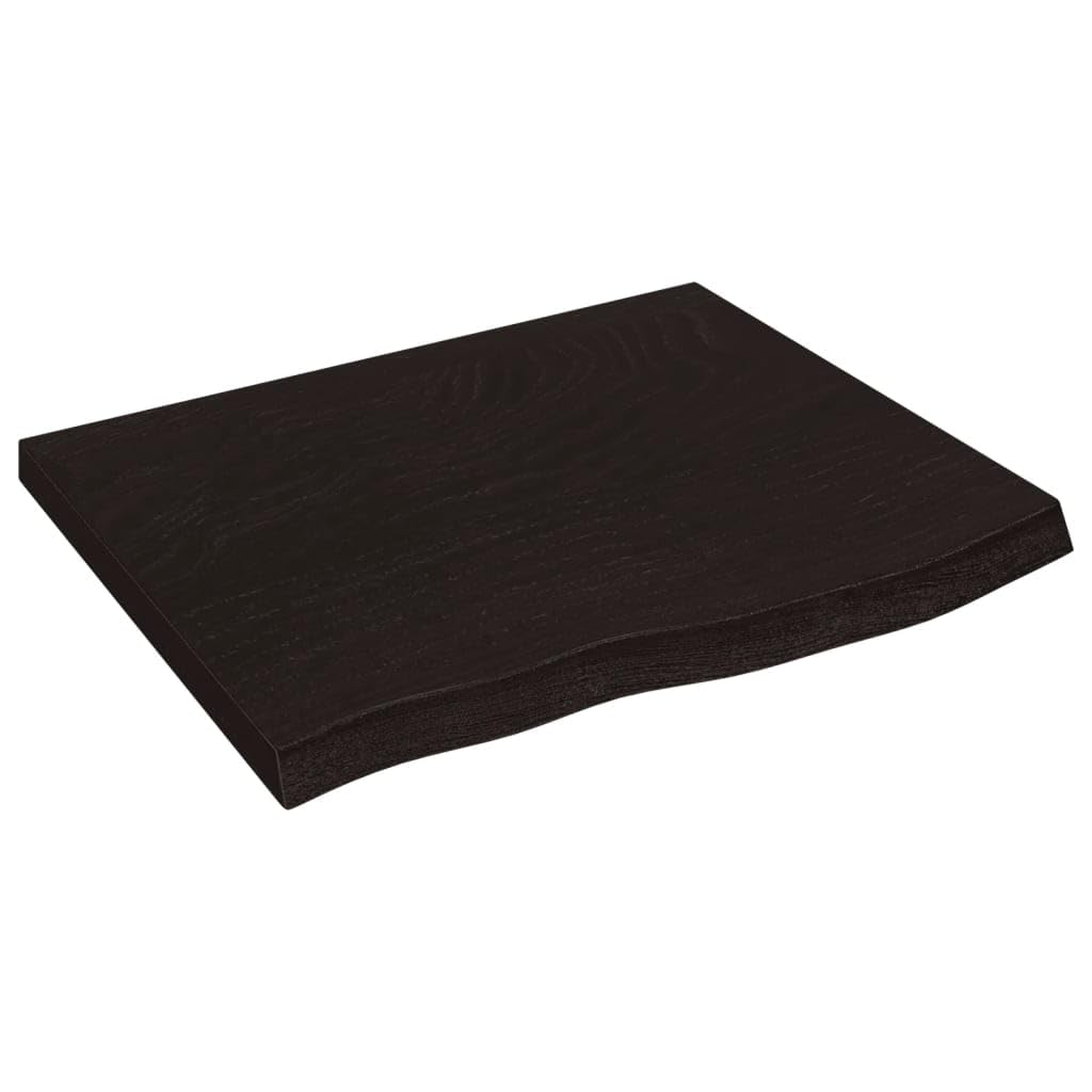 Generisch Waschtischplatte Dunkelbraun 60x60x(2-4) cm Massivholz Behandelt,Heimwerkerbedarf,Baumaterialien,Arbeitsplatten-3156207
