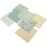 cuadros de patchwork sin aguja Tela de algodón estampada: adecuada para decoraciones del hogar de bricolaje, bolsos, patchwork, acolchados, cojines, ropa de muñecas, cojines y cualquier tela hecha a mano, paquete de tela de algodón