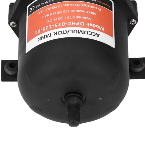 Serbatoio Accumulatore Pressione 0 75 L 125 PSI con Valvola Flusso per Caravan Barche Serbatoio Acqua Pressurizzato Impianti Idraulici