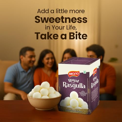Image of Bikano Royal Rasgulla | Authentic Indian Sweet dish | Pack of 2 kg | Perfect for festivities| Traditional sweet| Delicious delicacy