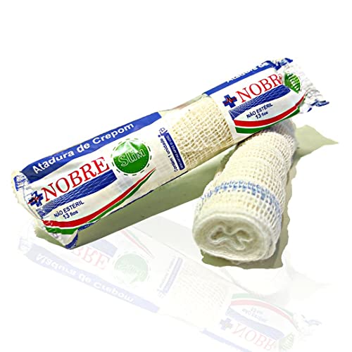 Atadura de Crepom 13 Fios Para curativo - 12cm X 1,8m - 48 Rolos
