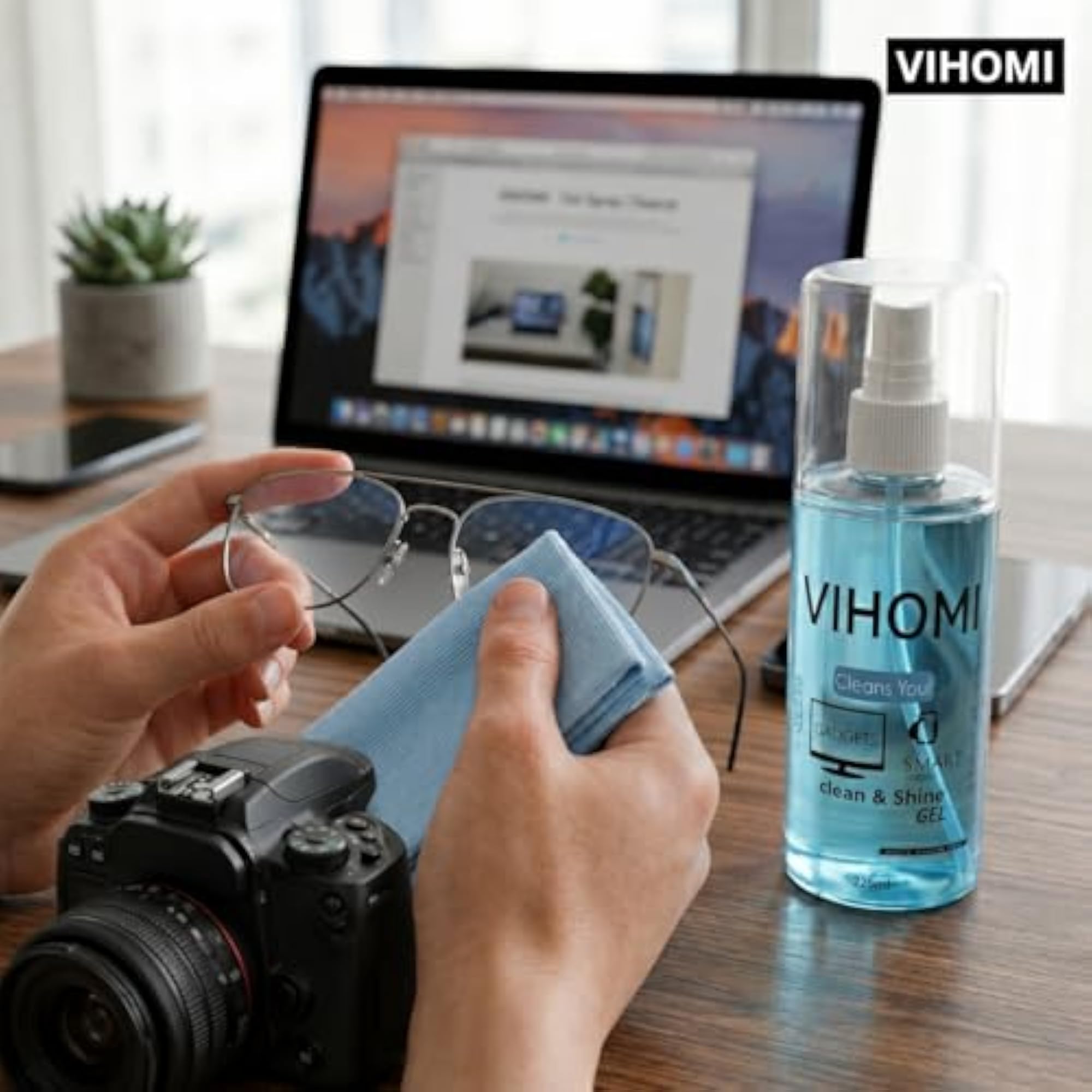 225ml Gel Spray Cleaner with Microfibre Cloth for All Screens