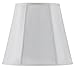 Cal Lighting SH-8107/16-WH Vertical Piped Deep Empire Shade with 16-inch Bottom, White