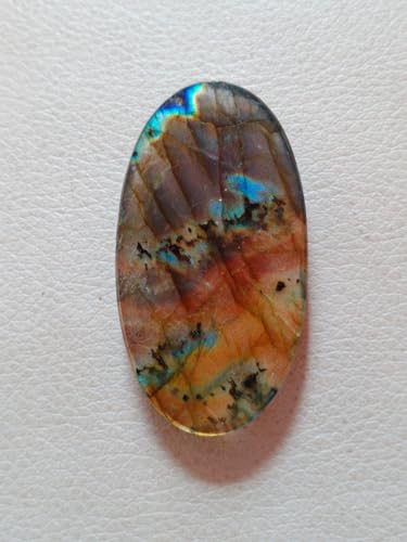 Labradorite jaune naturelle ovale : la solution pour bijoux DIY ternes - 6