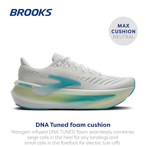 Brooks Men’s Glycerin Max 2 Neutral Running & Walking Shoe - White/Ipanema/Nightlife - 12.5 Medium - image 2