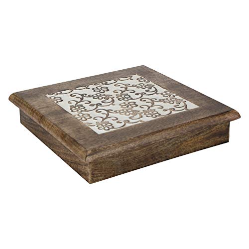 Savon Wooden Step Stool Small Footstool Footrest Table White Flowers #TOP5