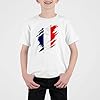 France Torn Kids T Shirt Football French Boy Girl Tee, 12-13 Years, White #3