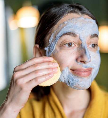 50-Count Compressed Facial Sponges for Daily Facial Cleansing and Exfoliating, 100% Natural Cosmetic Spa Sponges for Makeup Remover, Multicolors - Image 7