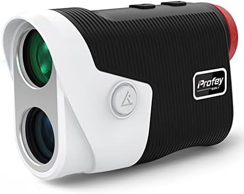 Golf Rangefinder with Slope Switch, Profey 6X Magnification Clear View Range Finder Golfing, 850 Yard Laser Rangefinder Flag Lock Pulse Vibration, Fast Focus Scan,Golf Gift