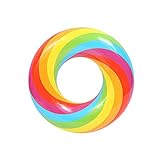 Tragbar und schön: Der Schwimmring ist leicht und tragbar.Der farbige Lutscher-Schwimmring lässt Sie in den Pool scheinen und Ihrem Sommerschwimmen eine andere Farbe hinzufügen.