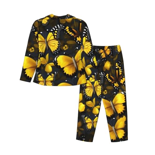 Pyjama imprimé papillons jaunes pour des nuits douces - 4