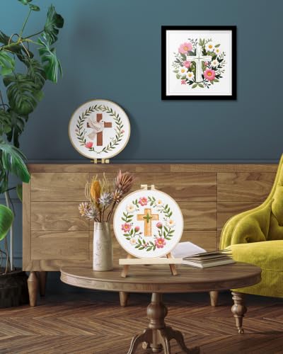 Image of TINDTOP Embroidery Kit for Adult, Embroidery DIY Starter Kit