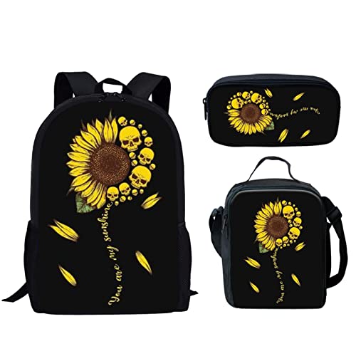 SCRAWLGOD Lot de 3 sacs d'école Cover