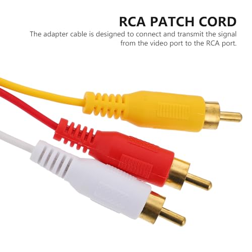 Adaptador de Video a Audio SHINEOFI con Conectores de Oro para HDTV 3