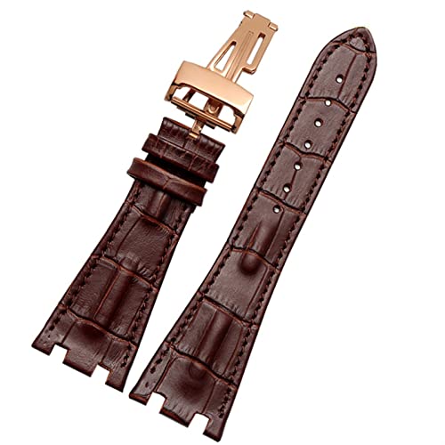 Bracelet AP 15703 cuir crocodile 28mm pliable Royal Oak Offshore