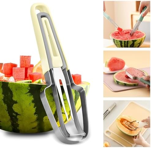 Cortador de Sandia Tres en Uno, último Corta Sandia de Acero Inox...
