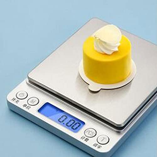 Báscula de Alimentos Báscula de Cocina Digital Báscula de Alimentos multifunción, Pantalla Grande, ultradelgada, tamaño: 12,7 cm * 10,6 cm, 1 Pieza Balanzas
