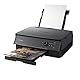 Canon PIXMA TS5350 Drucker Farbtintenstrahl Multifunktionsgerät DIN A4 (Scanner, Kopierer, OLED, 4.800 x 1.200 dpi, USB, WLAN, Duplexdruck, 2 Papierzuführungen), schwarz