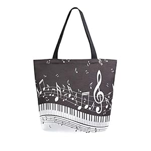 ZZKKO Japanese Cherry Canvas Tote Grocery Bag Shoulder Casual Book Bag