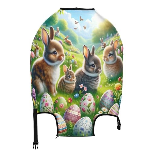 Joisal Easter Eggs Suitcase Protector Cover Tsa Approved Fit 18-32 Inch Luggage2