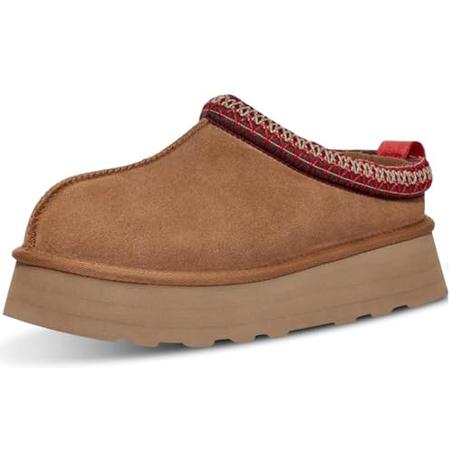 Women's Slippers Platform Mini Boots,Snow Winter Short Ankle Boot,Fluffy Warm Comfy Furry House Slippers Anti-Slip Boot for Indoor and Outdoor