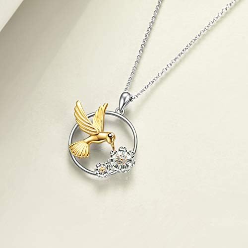 Sterling Sliver Hummingbird Necklace 