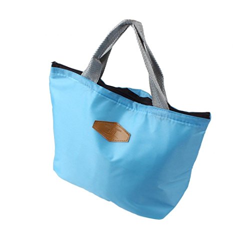 Lunch Bag, Franterd Waterproof Portable Food Storage Box Tote Insulated Picnic Bags (Blue) #TOP2