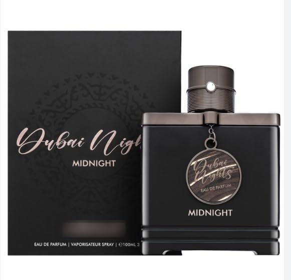 Dubai Nights Midnight Eau de Parfum 100 ml – Perfume Masculino Aromático y Amaderado