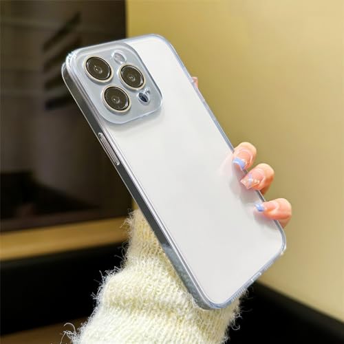 Coque iPhone 13 Pro en verre de luxe fin et bleu sierra au toucher peau
