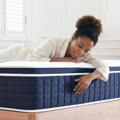 Coolvie 12 Inch Full XL Mattress, 54x80 Extra Long Hybrid Mattresses for RVs and Van Life, Queen Length in a Slim Full Width for Taller Adults and Dorms, Luxury Medium Firm Support Bed in a Box