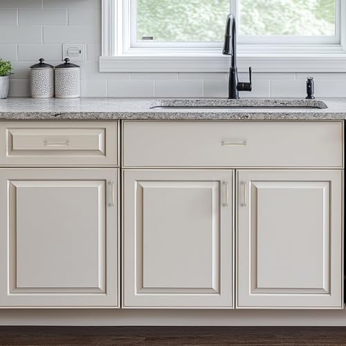 Image of Ravinte 20 Pack 3 Inch Brushed Nickel Kitchen Cabinet Handles Solid Zinc Alloy Cabinet Pulls Cupboard Hardware Drawer Handles