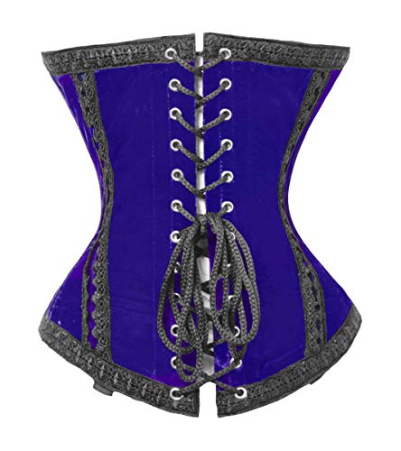 luvsecretlingerie Heavy Duty 26 Double Steel Boned Waist Training Velvet Underbust Tight Shaper Corset #8023-VEL