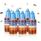 Pestvanish Fruit Fly Trap Refill Liquid, Effective Gnat Killer&Fruit Fly Catcher Bait Refill, Long-Lasting Fruit Scented Ants Attractant for Kitchen Bathroom Living Room Use, Safe Near Food (6 Pack)