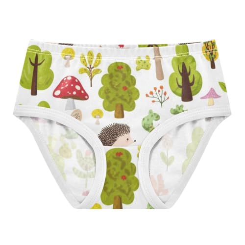 Cotton Toddler Underwear Custom Cute Cartoon Hedgehogs Plants Panties Little Girl Flower Briefs Underpants 2t