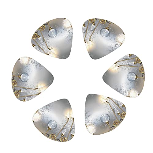 Médiators de guitare 12-Pack Style Steampunk fixation en laiton médiators ronds pour guitare électrique guitare… - Les Beatles, Paul McCartney, John Lennon, RIngo Starr, George Harrison Médiators de guitare 12-Pack Style Steampunk fixation en laiton médiators ronds pour guitare électrique guitare…